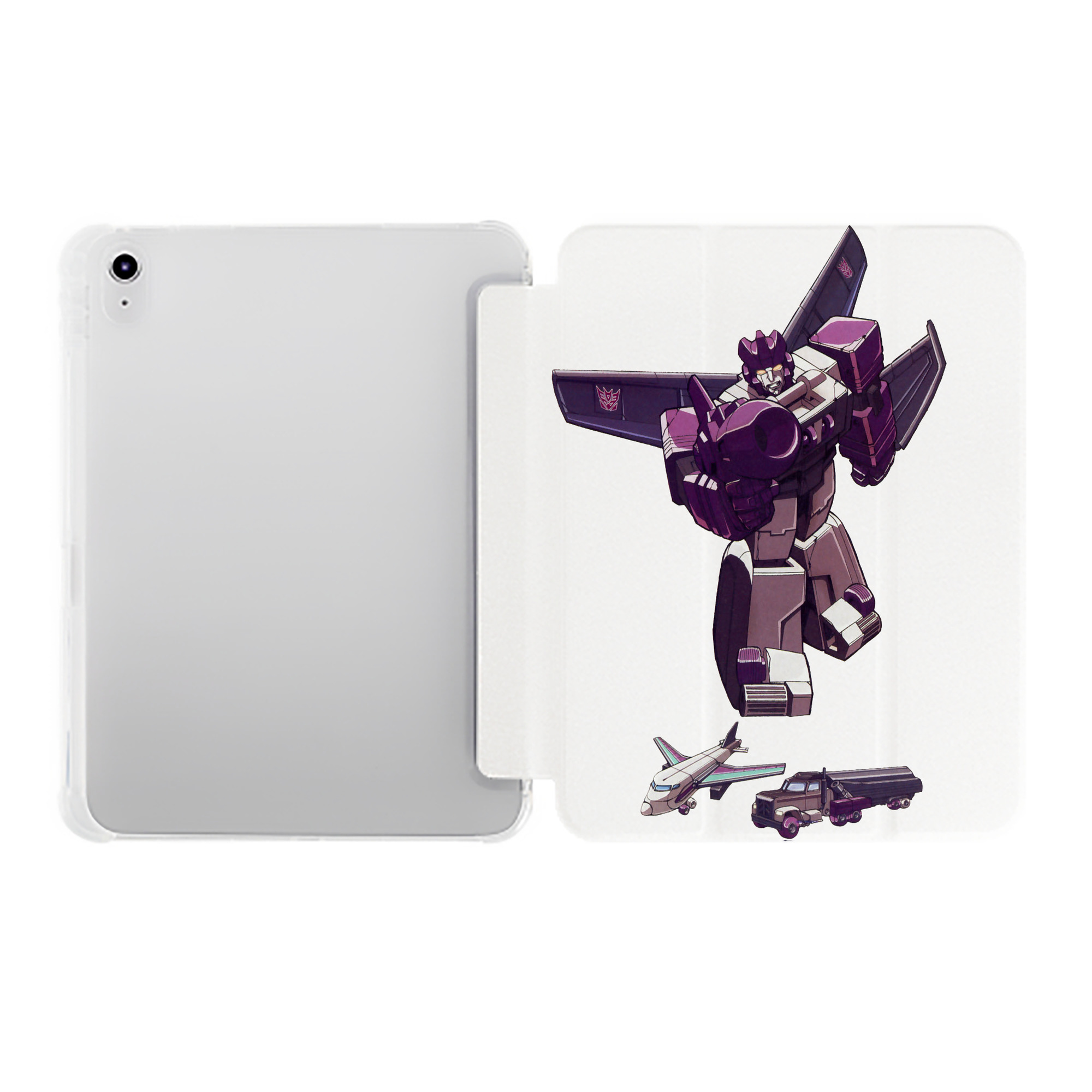 （画像用）  IPad ケース ペン収納付き 三つ折りスタンド PUレザー×シリコン 対応機種9.5/10.5/10.9インチ